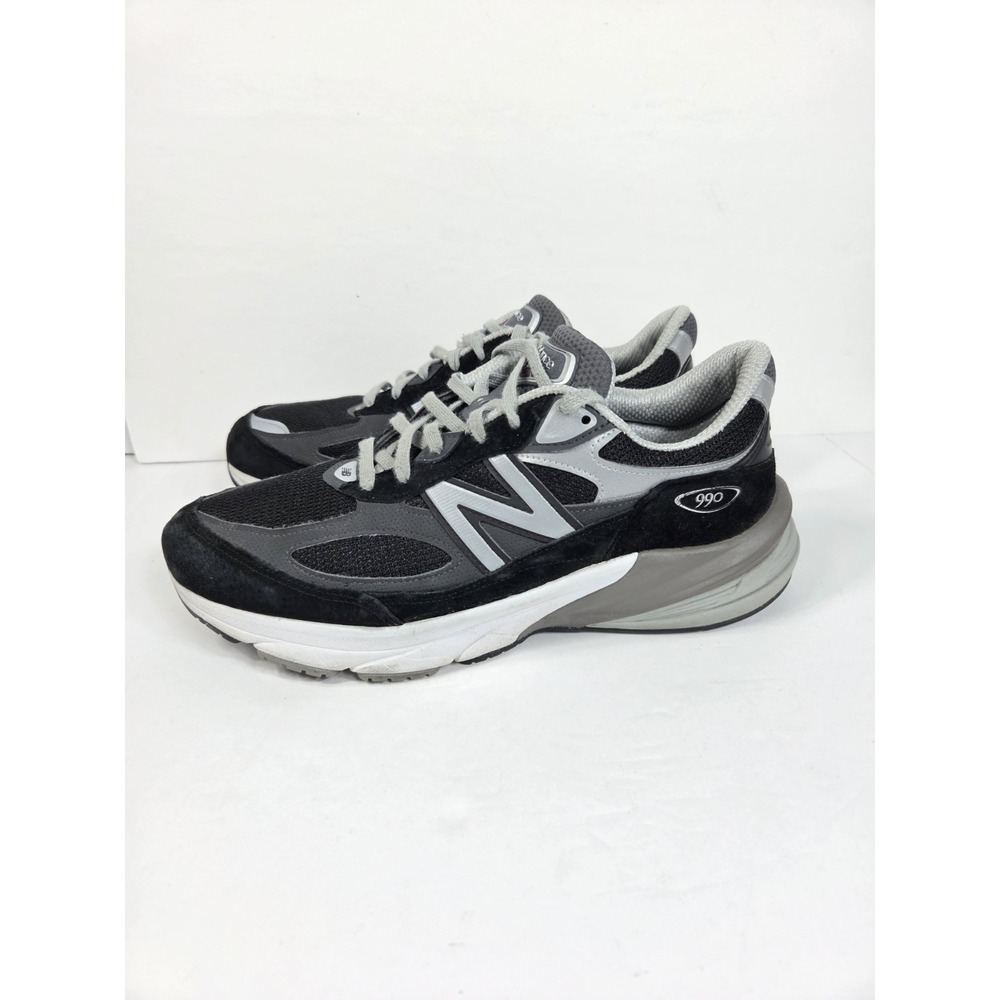 New Balance 990v6 Made USA Mens Sz 10 2E EE Black Grey Running Shoes
